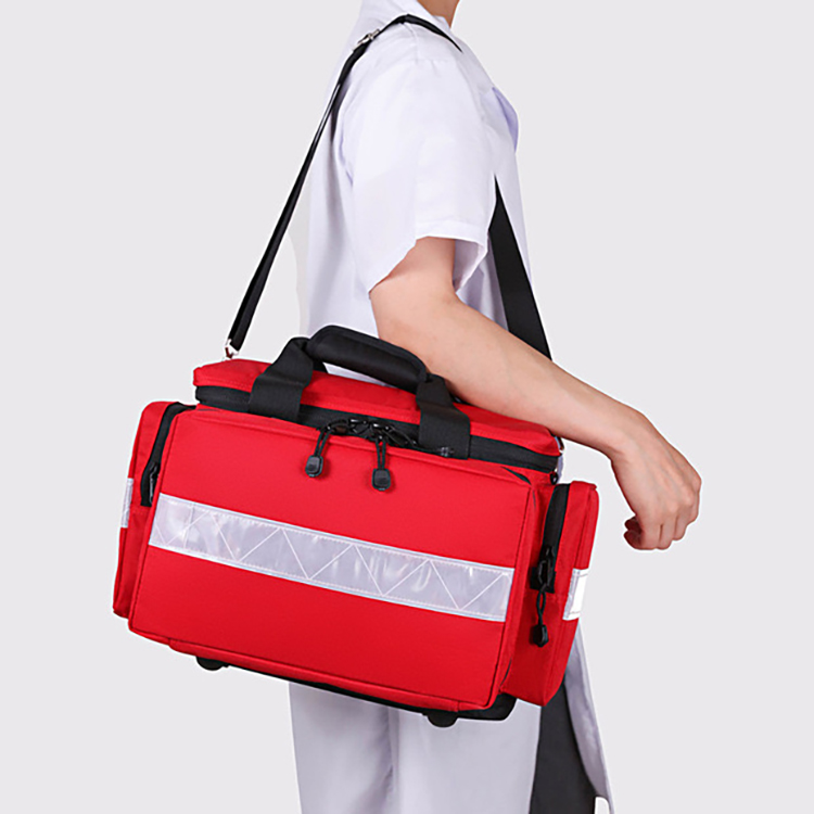 Bolsa médica de primeros auxilios de gran capacidad, botiquín de primeros auxilios impermeable para acampar al aire libre y para el hogar