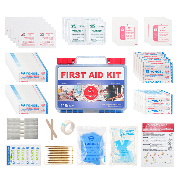 Kit de primeros auxilios para traumatología portátil con bolsa de primeros auxilios médicos para el hogar y la oficina