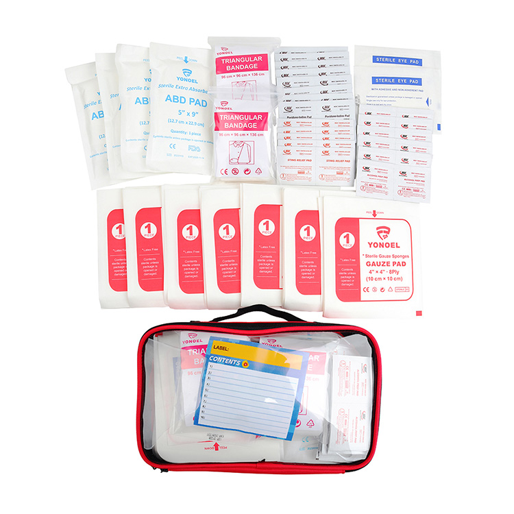 Professional Essentials EMT/EMS Trauma Pack Kit de rescate de emergencia con 4 kits de primeros auxilios individuales