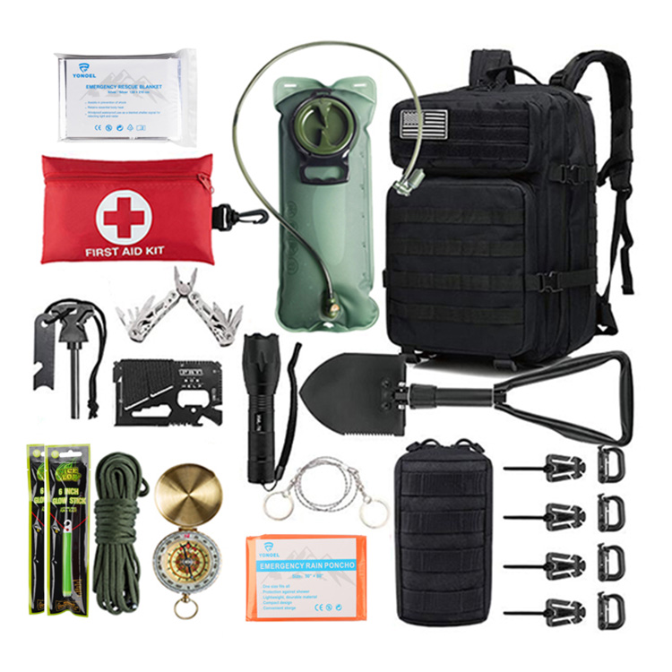 Kit de herramientas de supervivencia profesional, caja de primeros auxilios de emergencia portátil multifuncional para acampar y aventuras al aire libre