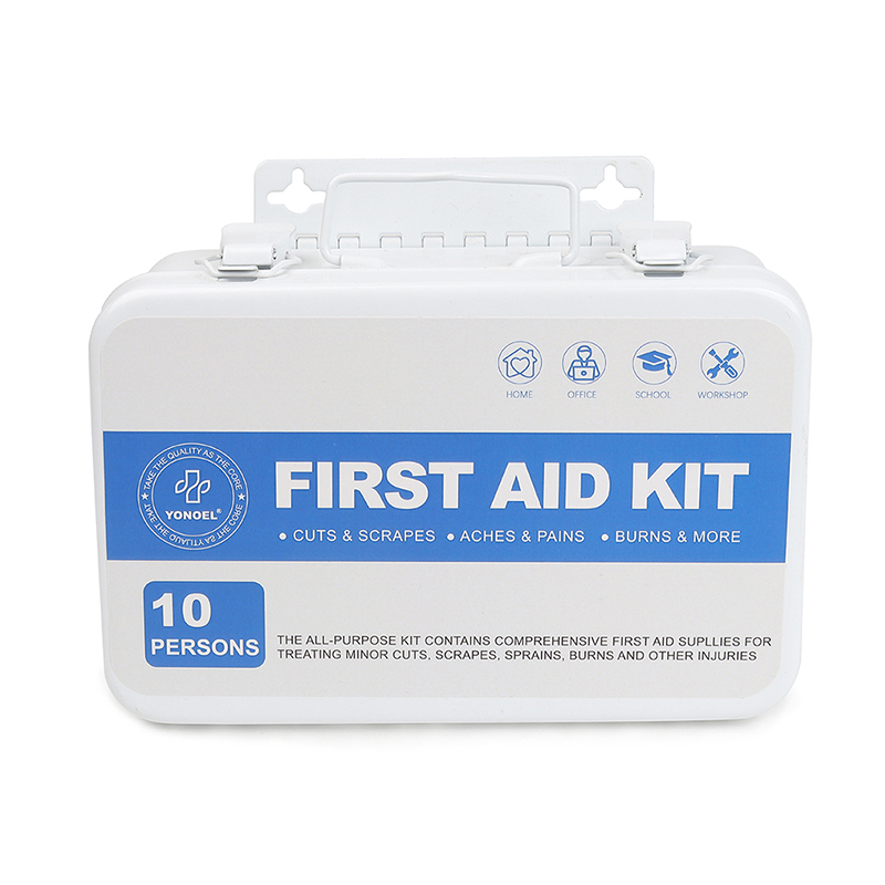 Kit de emergencia de suministros médicos completos de primeros auxilios de 10 personas para fábrica