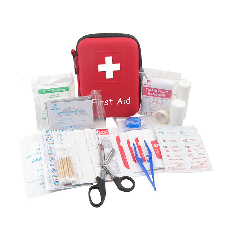 Kit de emergencia médico duradero Logotipo personalizado pequeño Kit de primeros auxilios de EVA para el Ministerio del Interior