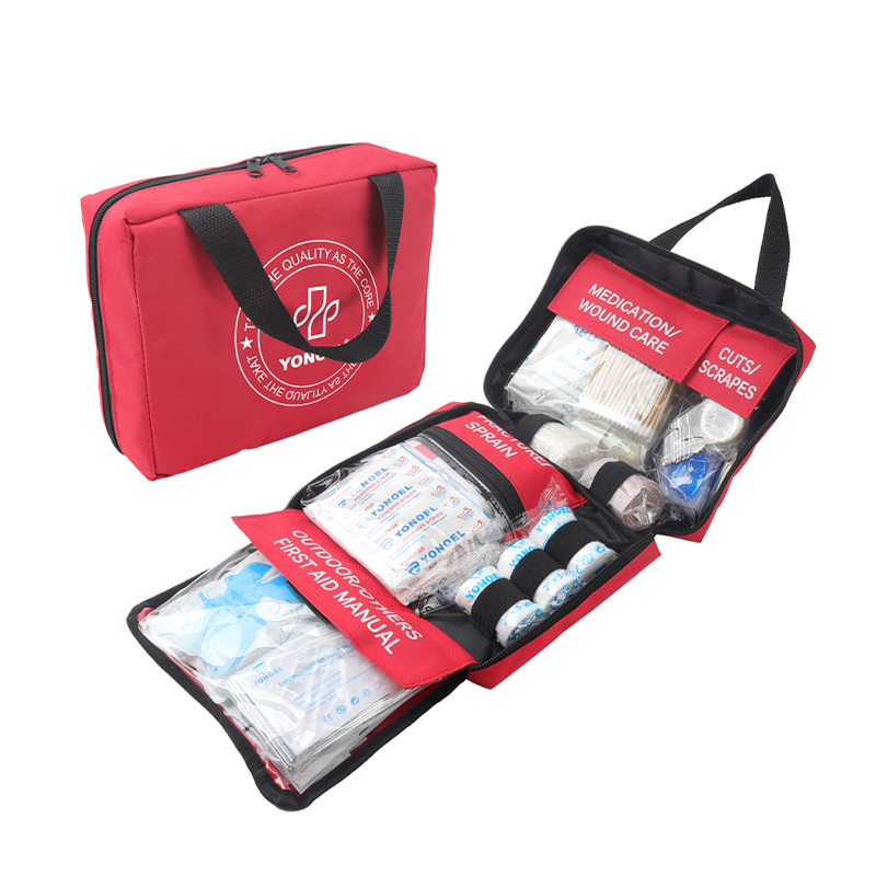 NUEVO estilo Mango portátil Bolsa de primeros auxilios Kit de primeros auxilios de emergencia médica para el automóvil en casa al aire libre