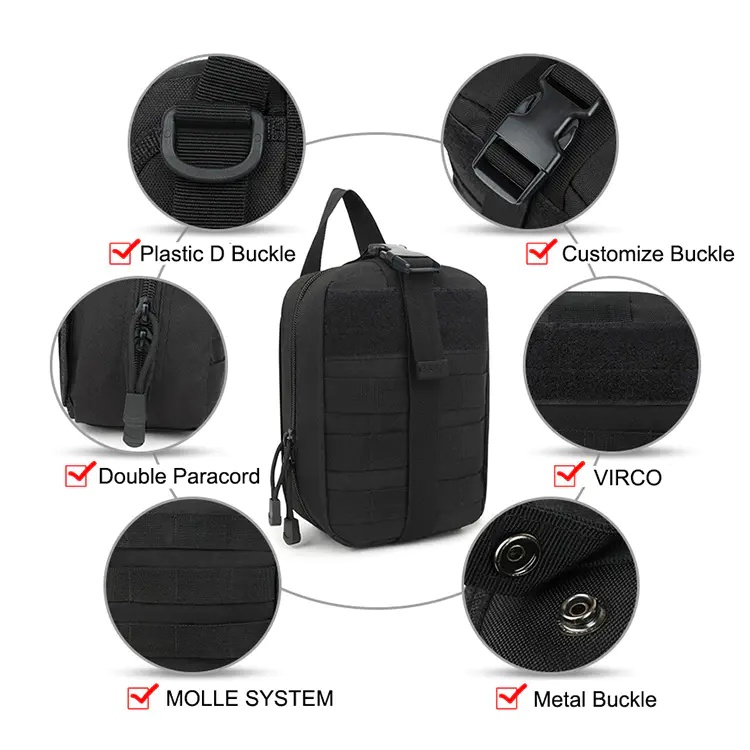 Cómo conectar un botiquín de primeros auxilios de combate al equipo táctico