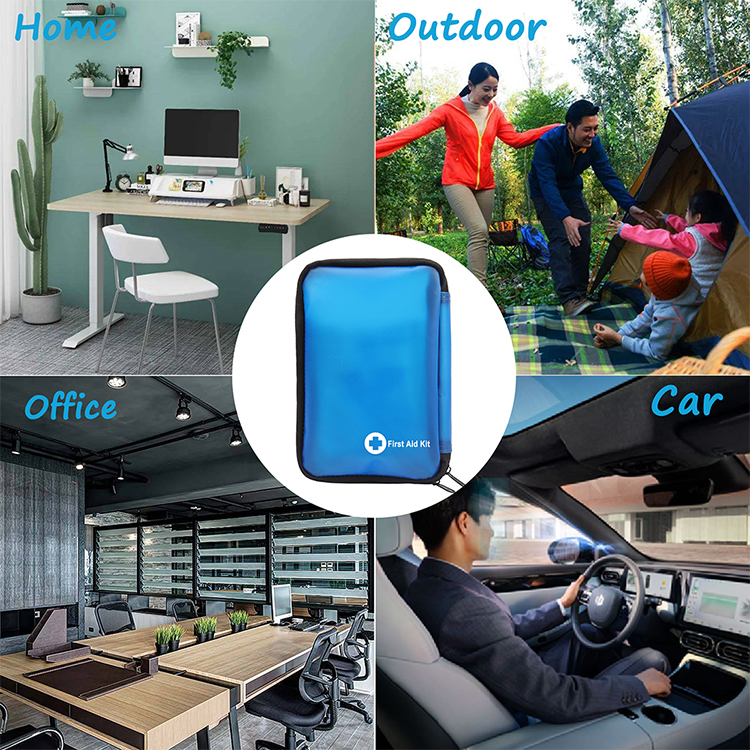 Botiquín de primeros auxilios de emergencia multiusos de 299 piezas para el hogar, la oficina, el coche, el apartamento, el camping, bolsa compacta que cabe en mochilas