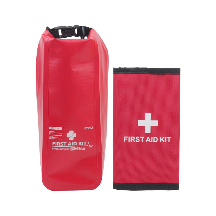 Kit de primeros auxilios a prueba de agua, bolsa seca portátil, Kit de supervivencia de emergencia multifuncional para exteriores, para mochilero, senderismo, pesca, Camping