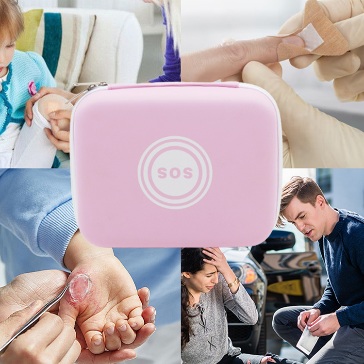 Bolsa para botiquín de primeros auxilios con logotipo personalizado, botiquín de primeros auxilios impermeable, botiquín de primeros auxilios médico de emergencia para coche, hogar, viaje, Camping