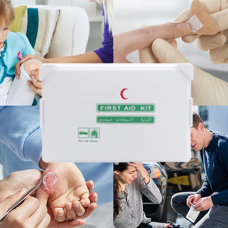 Venta caliente PP botiquín de primeros auxilios PP caja de primeros auxilios de plástico montado en la pared lugar de trabajo Oficina fábrica botiquín de primeros auxilios