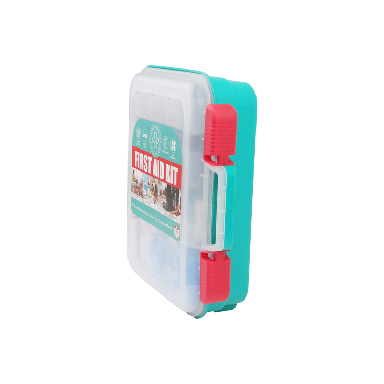 Botiquín de primeros auxilios impermeable de 358 piezas, botiquín de primeros auxilios de supervivencia de emergencia multiusos montado en la pared para exteriores, hogar, escuela y oficina