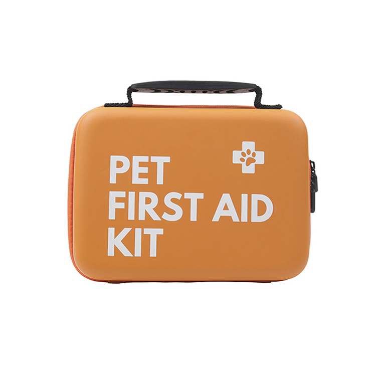 Kit de primeros auxilios para perros y gatos para automóvil - Kit de emergencia para mascotas para viajes en casa o oficina - Elementos esenciales para acampar para perros con termómetro digital, bozal y mini bolsa de primeros auxilios