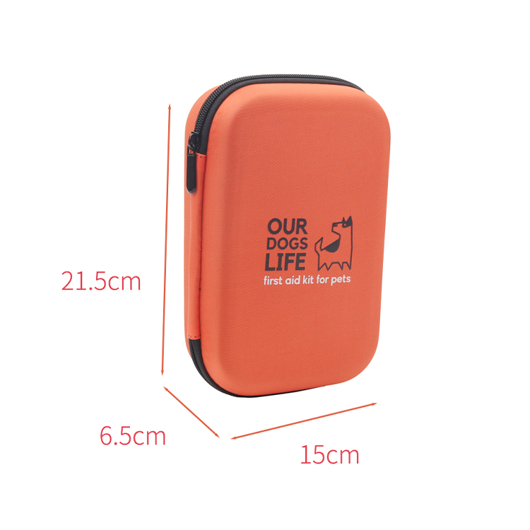 Kit de primeros auxilios para perros y gatos para automóvil - Kit de emergencia para mascotas para viajes en casa o oficina - Elementos esenciales para acampar para perros con termómetro digital, bozal y mini bolsa de primeros auxilios