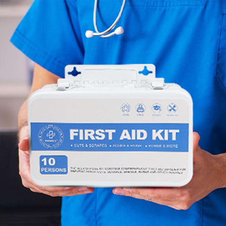 10/25/50 personas Caja de metal de 175 piezas Botiquín de primeros auxilios Accesorios médicos básicos Botiquín de primeros auxilios Botiquín de primeros auxilios para el hogar Oficina al aire libre